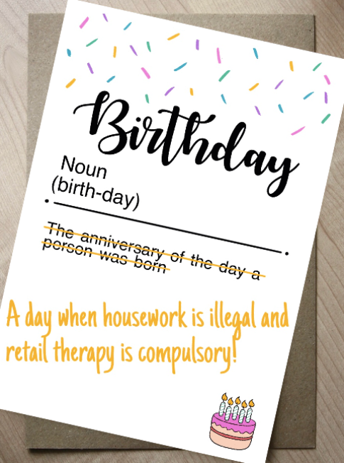 Birthday Definition Housework