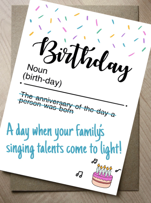 Birthday Definition Singing