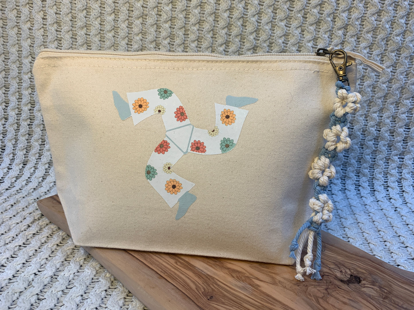 3 Legs Makeup Bag Coastal Blue
