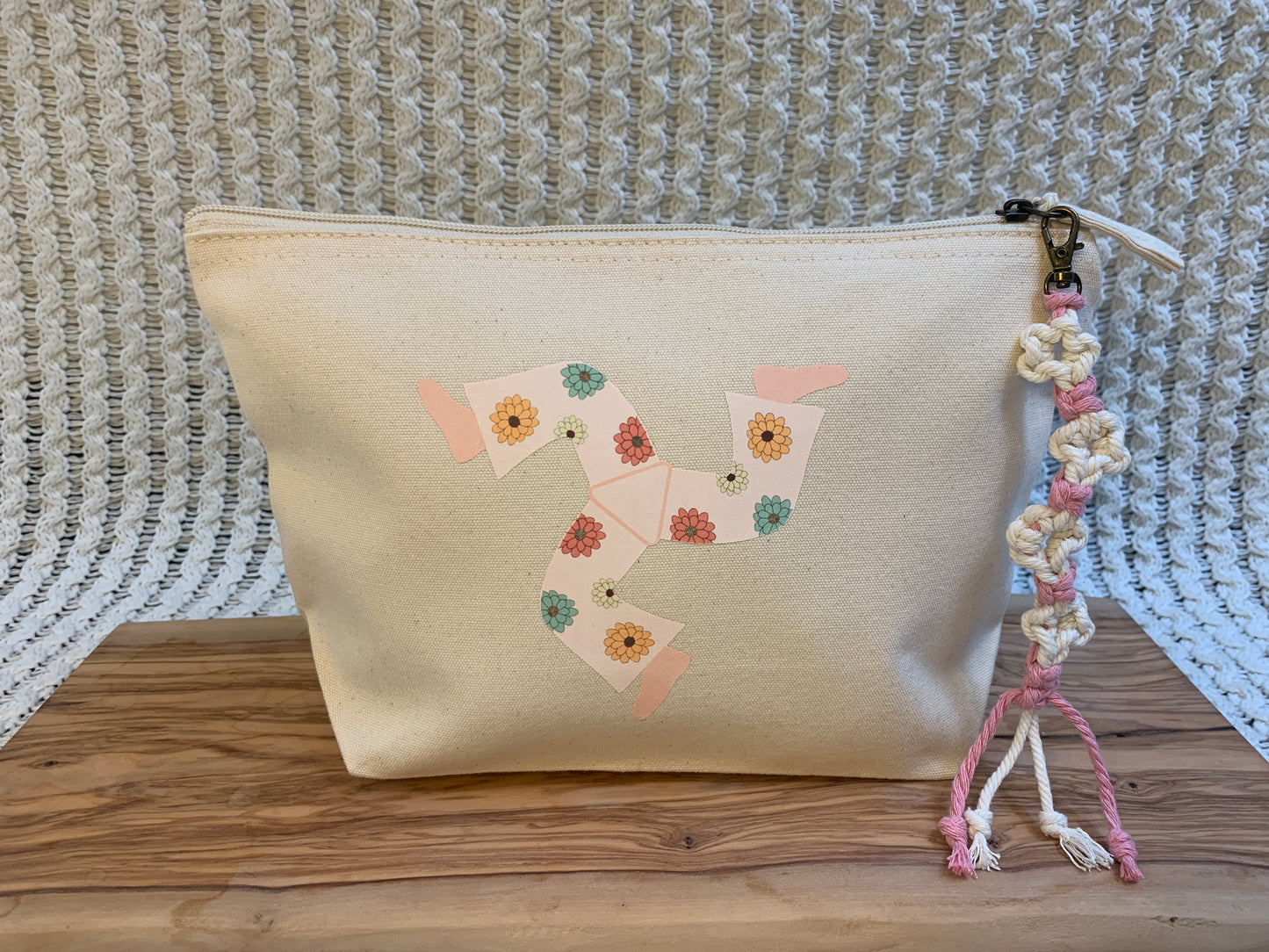 3 Legs Makeup Bag Heather Pink
