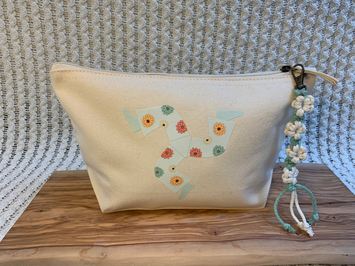 3 Legs Makeup Bag Sea Foam Green