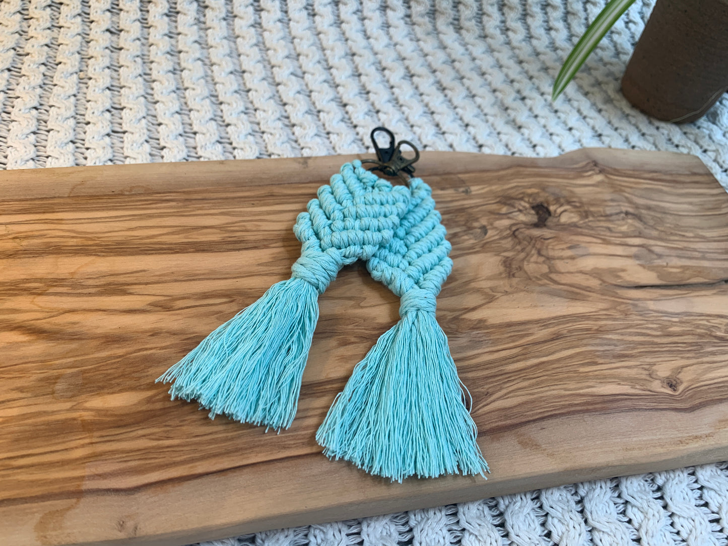 Single Colour Fishtail Keyring