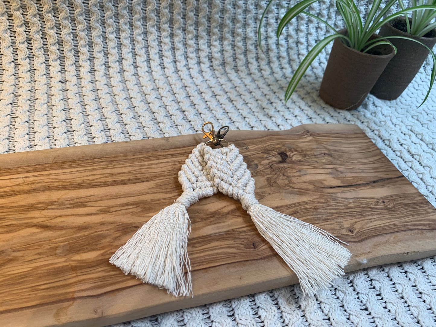 Single Colour Fishtail Keyring