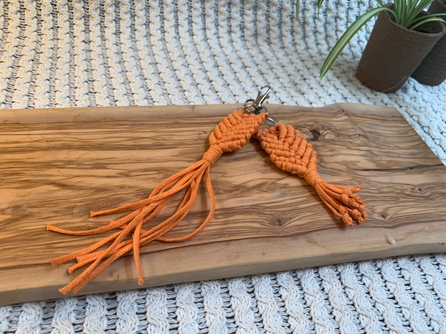 Single Colour Fishtail Keyring