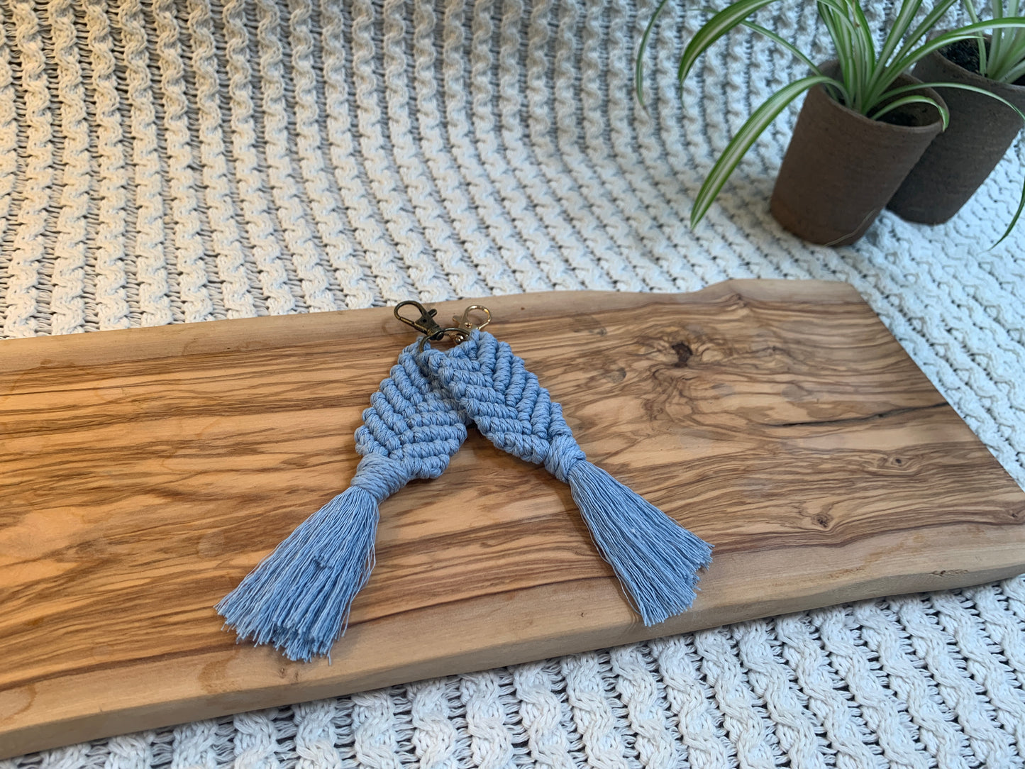 Single Colour Fishtail Keyring