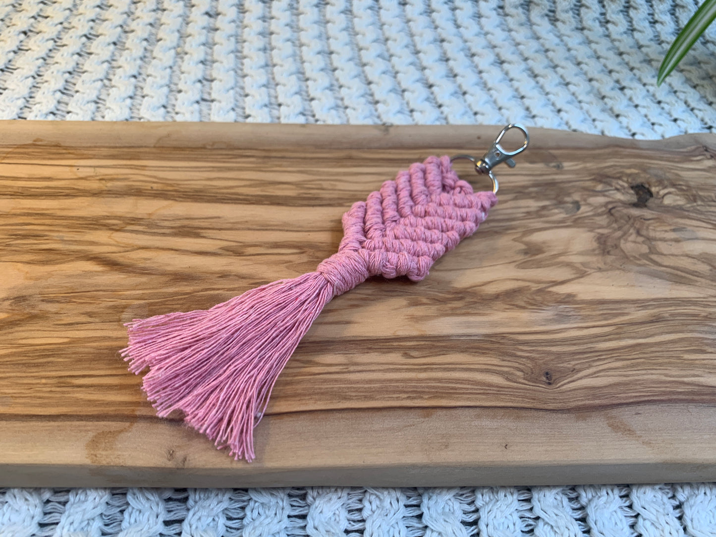 Single Colour Fishtail Keyring