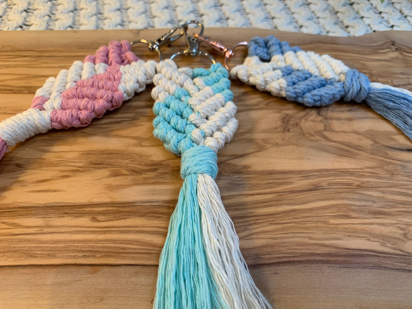 Two Colour Fishtail Keyring