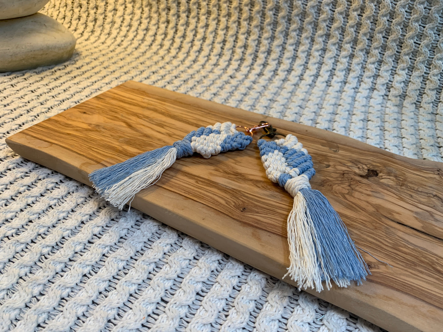 Two Colour Fishtail Keyring