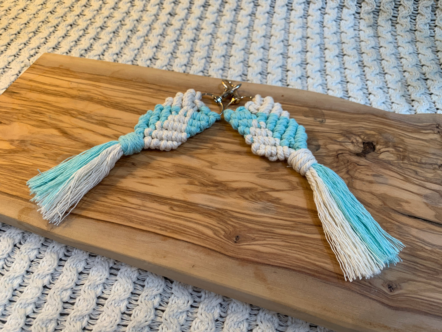 Two Colour Fishtail Keyring